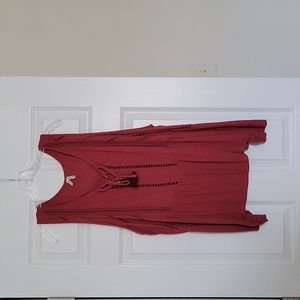 3x Flowy rust colored tank